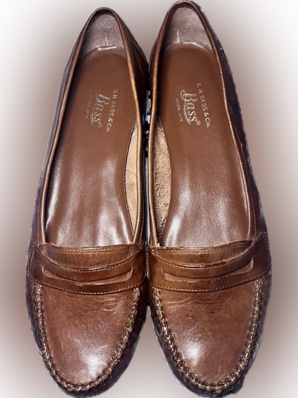 G.H. Bass & Co. Brown Leather Penny Loafers